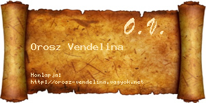 Orosz Vendelina névjegykártya