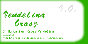 vendelina orosz business card